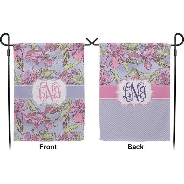 Orchids Garden Flag - Double Sided Front and Back