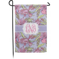 Orchids Small Garden Flag - Double Sided w/ Monograms