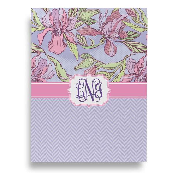 Orchids Garden Flags - Large - Double Sided - BACK