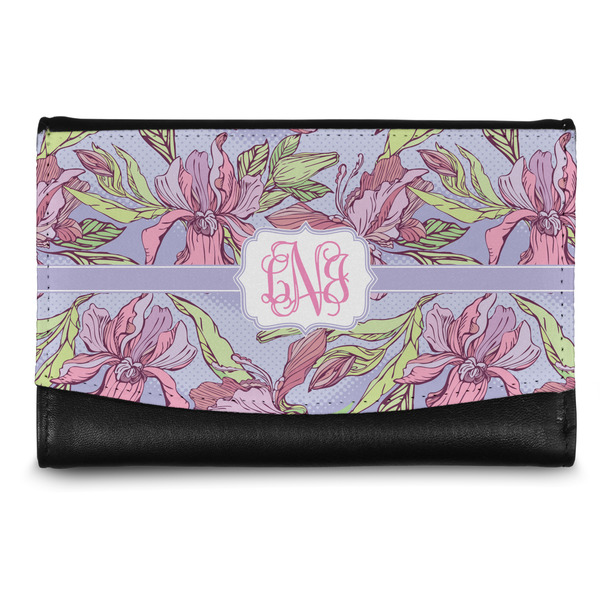 Custom Orchids Genuine Leather Women's Wallet - Small (Personalized)