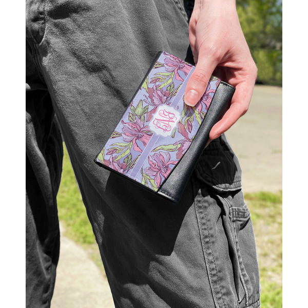 Orchids Genuine Leather Womens Wallet - In Context