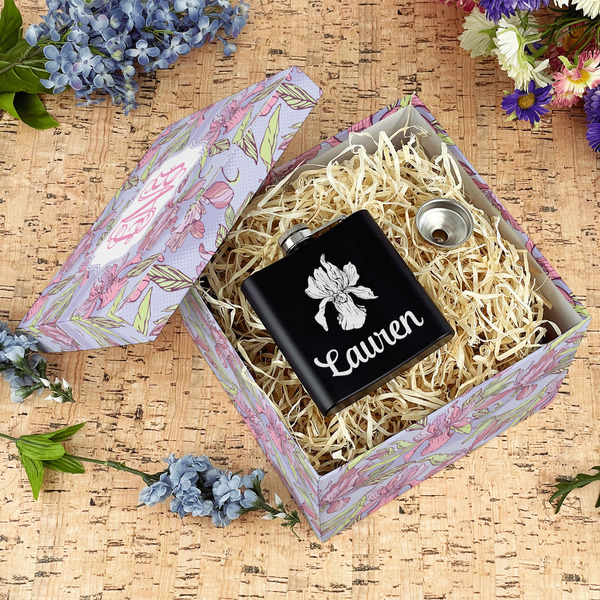 Orchids Gift Boxes with Lid - Canvas Wrapped - Large - In Context