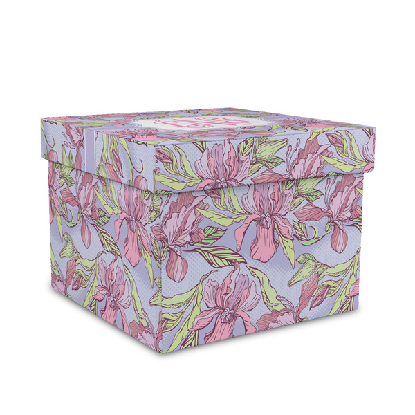 Custom Orchids Gift Box with Lid - Canvas Wrapped - Medium (Personalized)