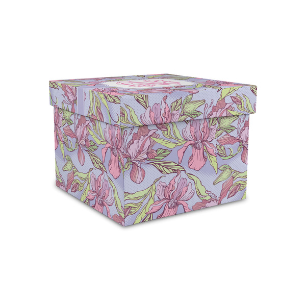 Custom Orchids Gift Box with Lid - Canvas Wrapped - Small (Personalized)