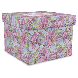 Orchids Gift Box with Lid - Canvas Wrapped - X-Large (Personalized)