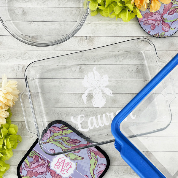 Orchids Glass Baking Dish - LIFESTYLE (13x9)