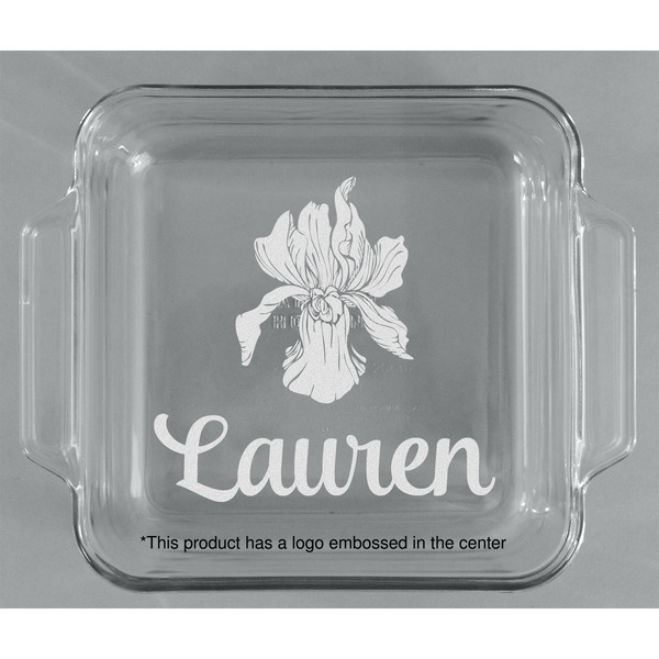 Orchids Glass Cake Dish - APPROVAL (8x8)