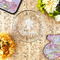 Orchids Glass Pie Dish - LIFESTYLE