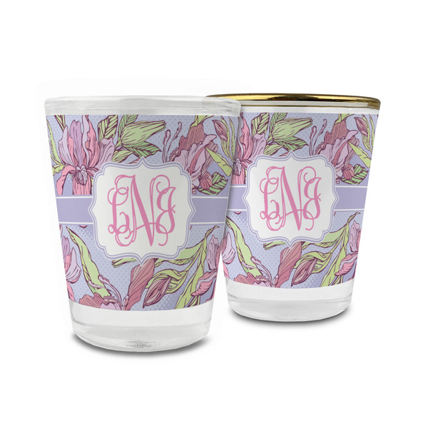 Custom Orchids Glass Shot Glass - 1.5 oz (Personalized)