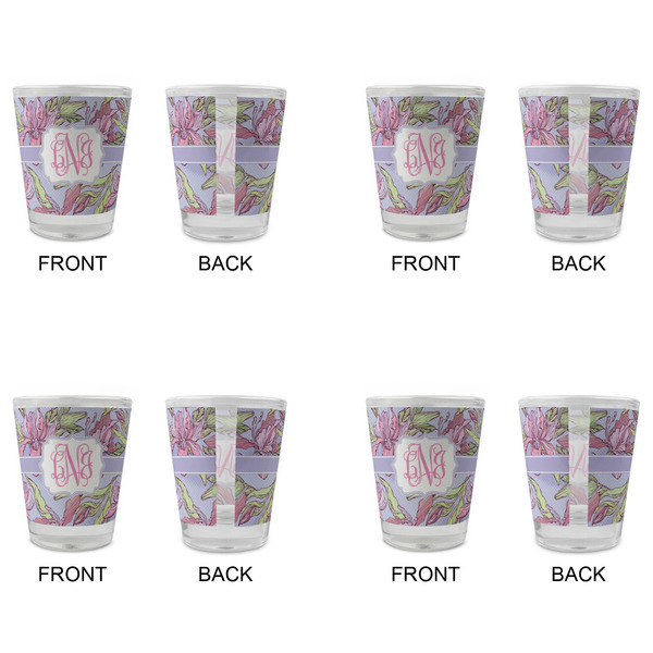Orchids Glass Shot Glass - Standard - Set of 4 - APPROVAL