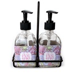 Orchids Glass Soap & Lotion Bottles (Personalized)
