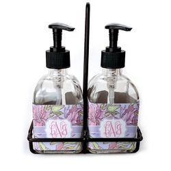 Orchids Glass Soap & Lotion Bottles (Personalized)