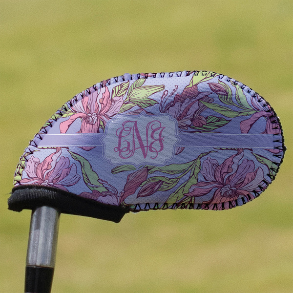 Custom Orchids Golf Club Iron Cover (Personalized)