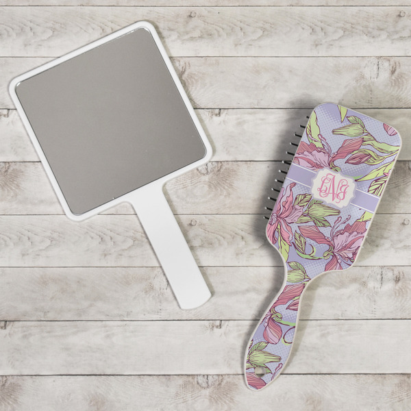 Orchids Hair Brush - In Context