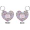 Orchids Heart Keychain (Front + Back)