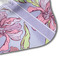 Orchids Hooded Baby Towel- Detail Corner