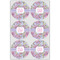Orchids Icing Circle - Large - Set of 6