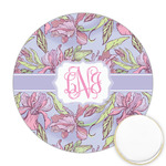 Orchids Printed Cookie Topper - Round (Personalized)