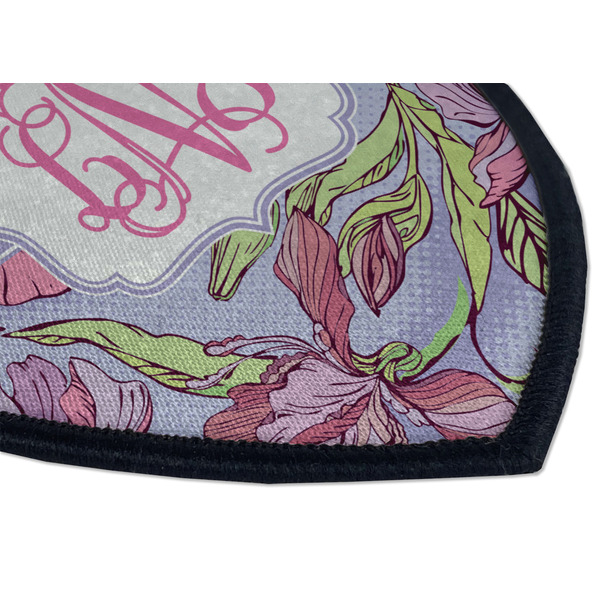 Orchids Iron on Shield 3 Detail