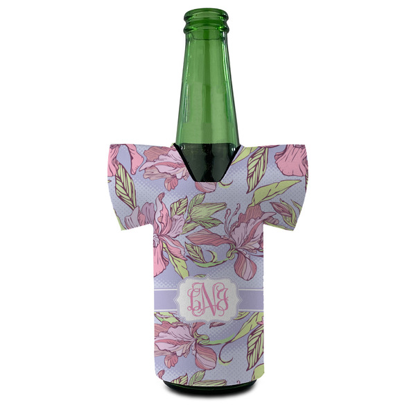Orchids Jersey Bottle Cooler - FRONT (on bottle)