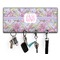 Orchids Key Hanger w/ 4 Hooks w/ Monogram