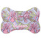 Orchids Bone Shaped Dog Food Mat (Large) (Personalized)