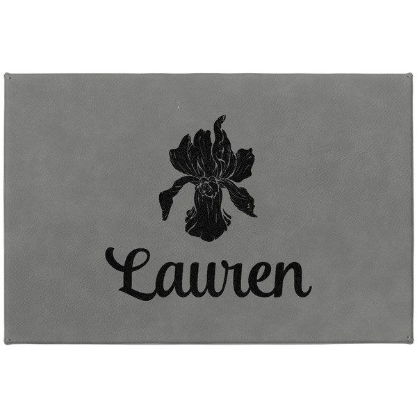 Orchids Large Engraved Gift Box with Leather Lid - Approval