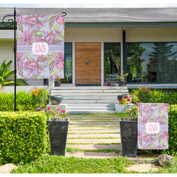 Orchids Large Garden Flag - Double Sided (Personalized)