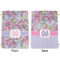 Orchids Large Laundry Bag - Front & Back View