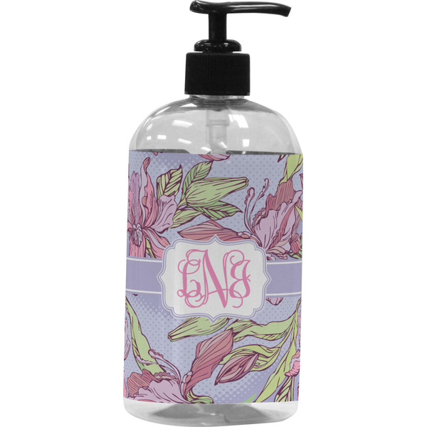 Custom Orchids Plastic Soap / Lotion Dispenser (Personalized)