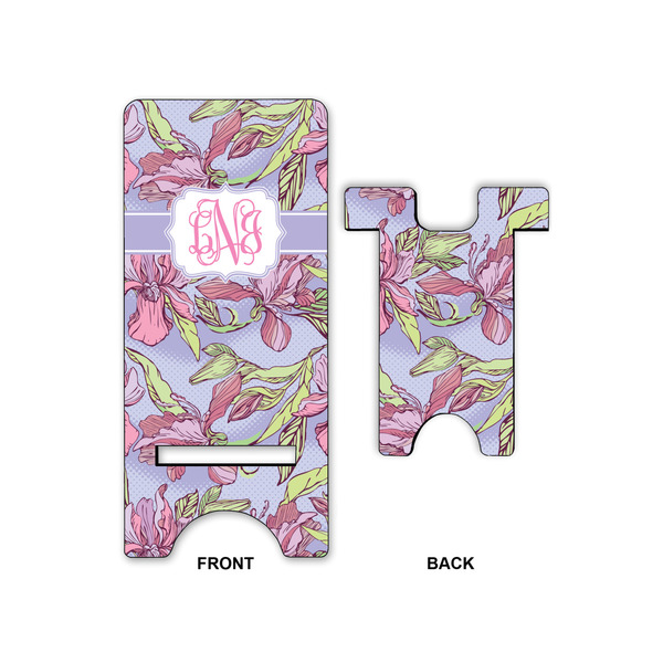 Orchids Large Phone Stand - Front & Back