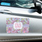 Orchids Large Rectangle Car Magnets- In Context