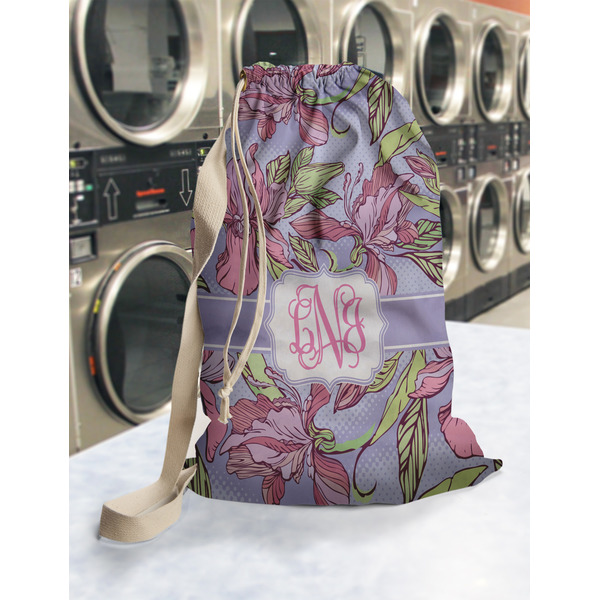 Orchids Laundry Bag in Laundromat