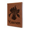 Orchids Leather Sketchbook - Small - Single Sided (Personalized)