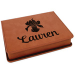Orchids Leatherette 4-Piece Wine Tool Set (Personalized)