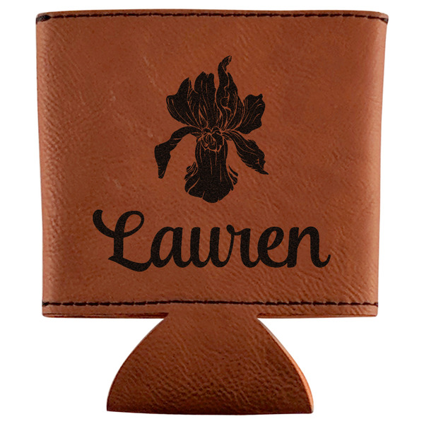 Custom Orchids Leatherette Can Sleeve (Personalized)