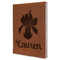 Orchids Leatherette Journal - Large - Single Sided - Angle View