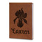 Orchids Leatherette Journals - Large - Double Sided - Angled View