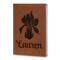 Orchids Leatherette Journal - Large - Double Sided (Personalized)