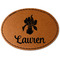 Orchids Leatherette Patches - Oval