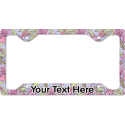 Orchids License Plate Frame - Style C (Personalized)