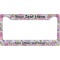 Orchids License Plate Frame Wide