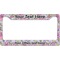 Orchids License Plate Frame - Style B (Personalized)
