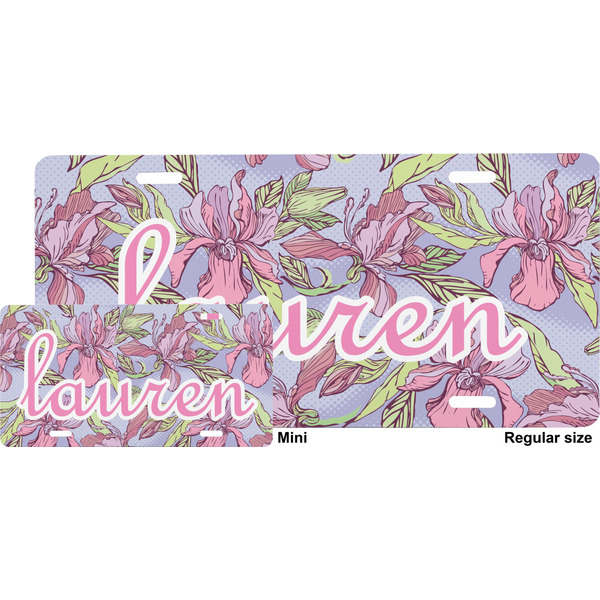 Orchids License Plate (Sizes)