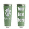 Orchids Light Green RTIC Everyday Tumbler - 28 oz. - Front and Back