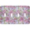 Orchids Light Switch Cover (4 Toggle Plate)