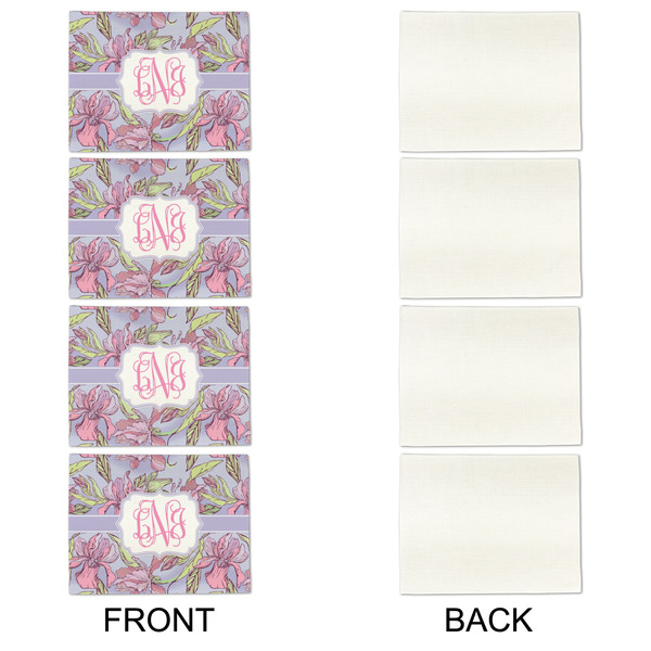 Orchids Linen Placemat - APPROVAL Set of 4 (single sided)