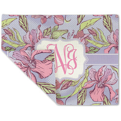 Orchids Double-Sided Linen Placemat - Single w/ Monogram