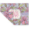 Orchids Double-Sided Linen Placemat - Single w/ Monogram