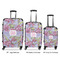 Orchids Luggage Bags all sizes - With Handle
